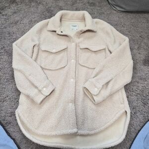 Abercrombie Teddy Fleece Button Up